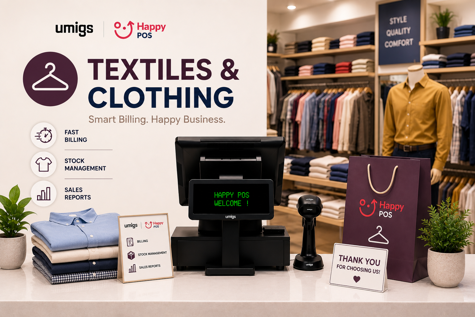Textiles & Clothing illustration