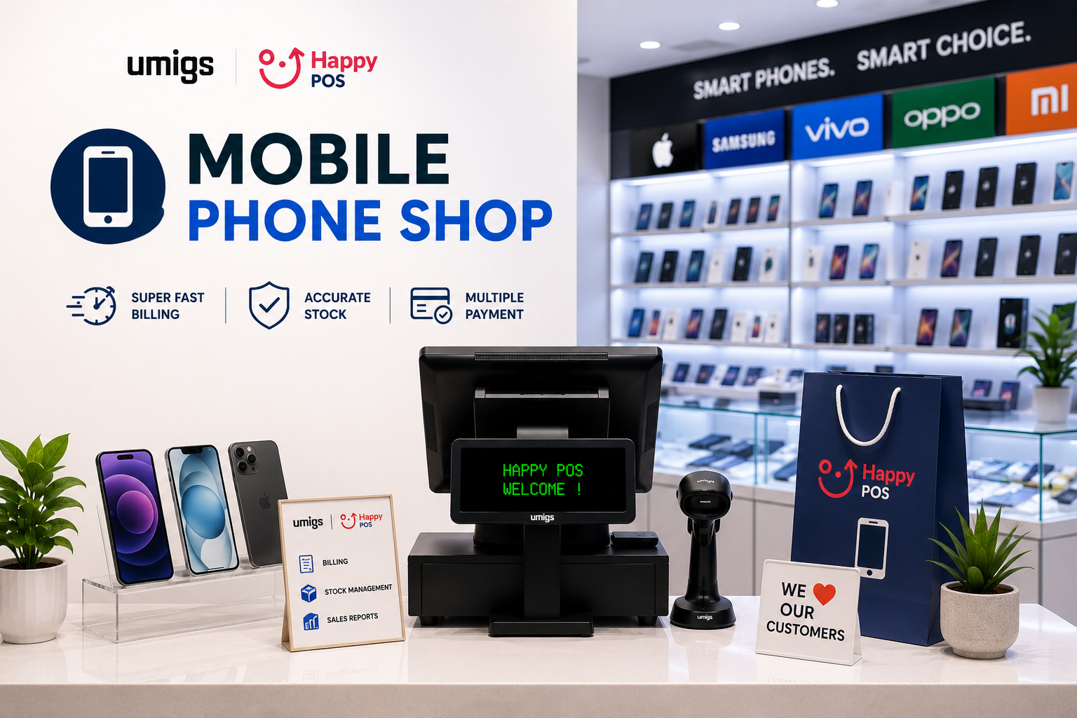 Mobile Phone Shop illustration
